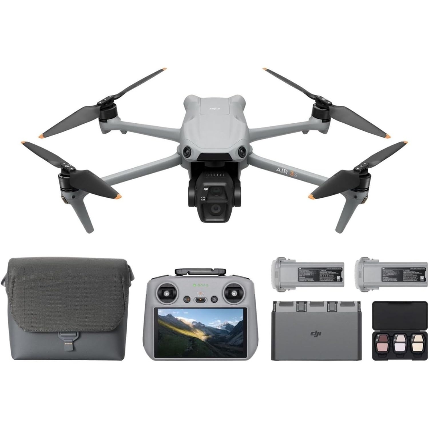 Drone Camera Wide Angle - DJI 에어 3S 플라이 모어 콤보