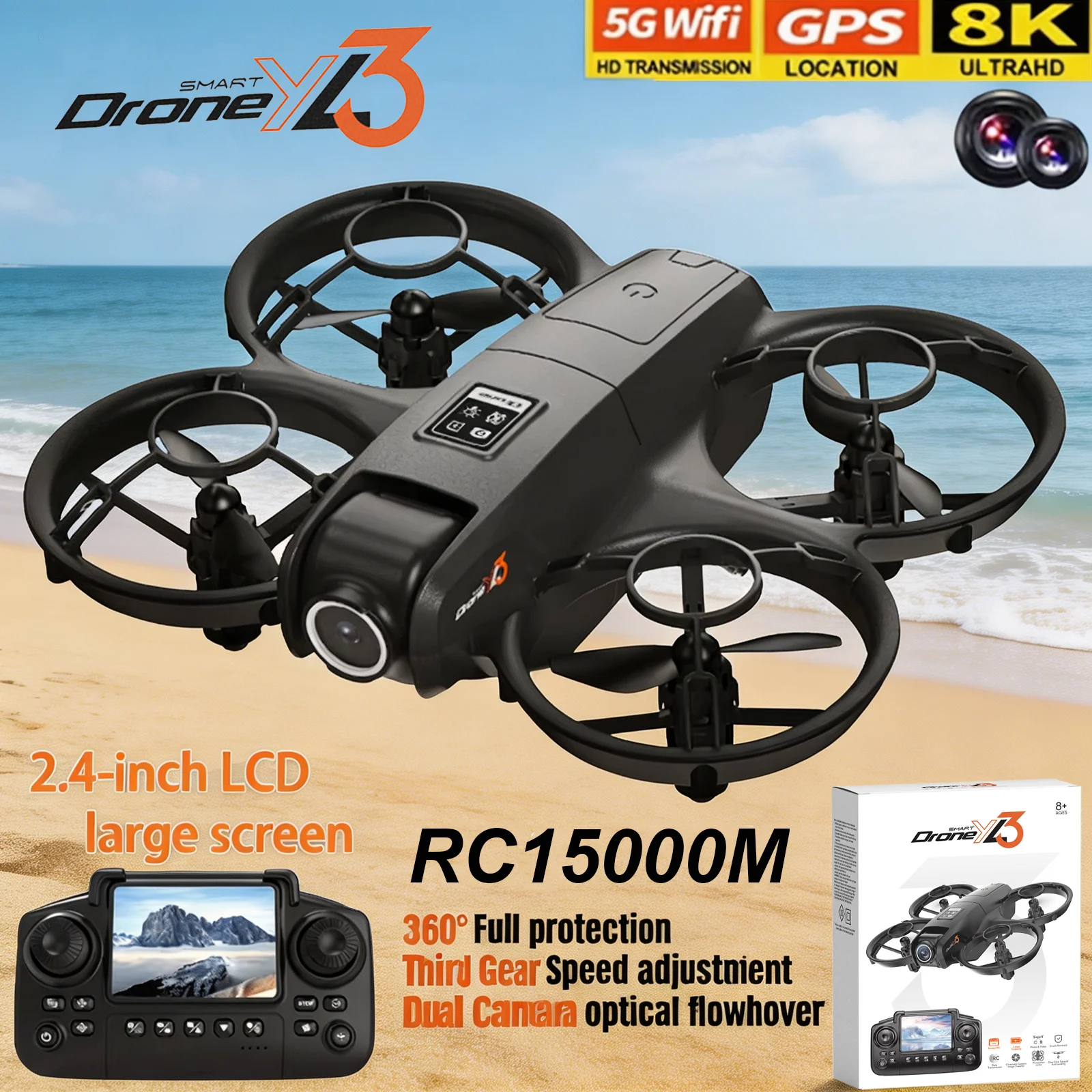 Drone Camera Night Vision - 새로운 YL3 RC 드론 8K 1080P
