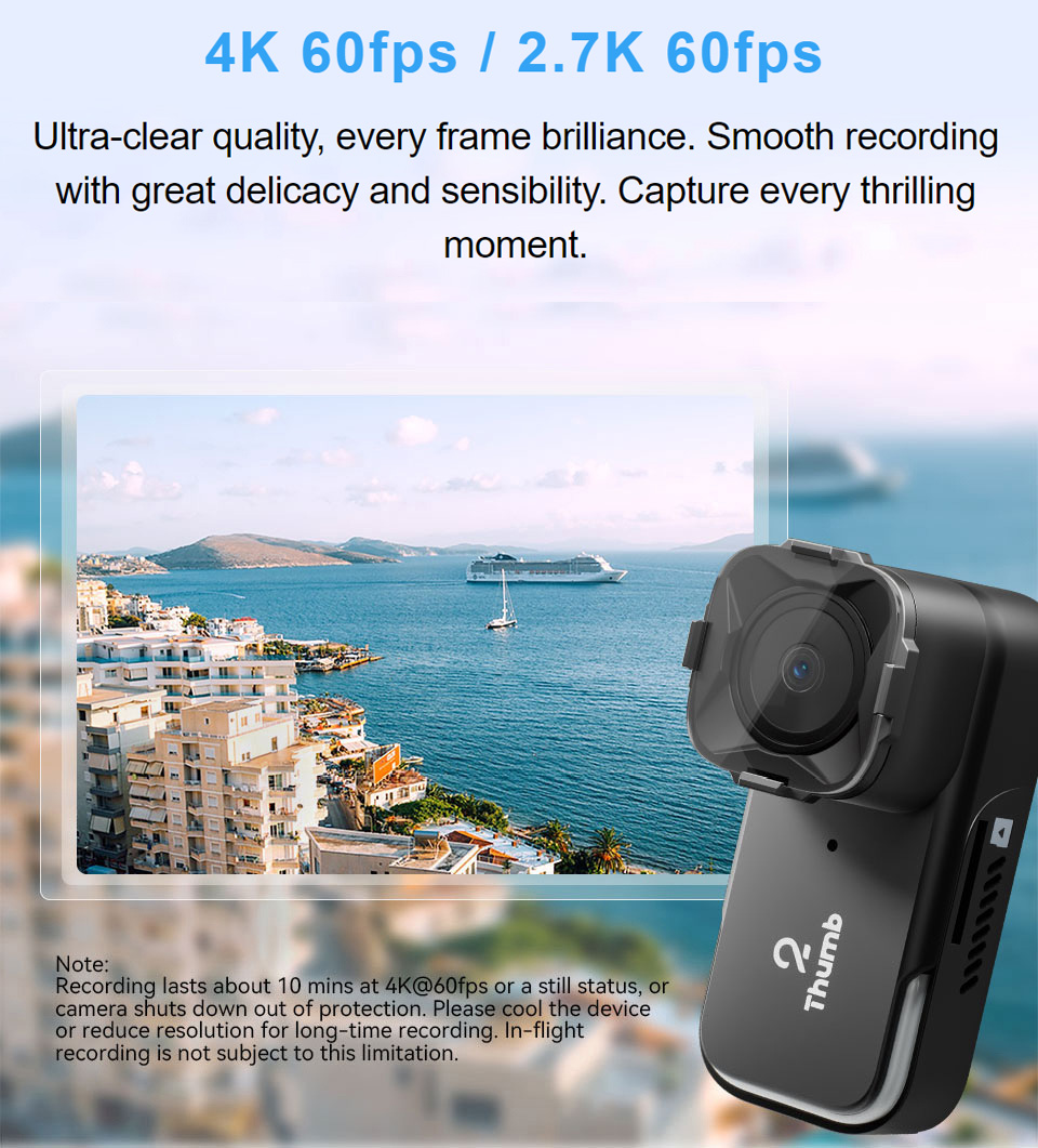 새로운 버전 RunCam Thumb 2 4K 2.7K  - Drone Camera Hd 리뷰 및 가격