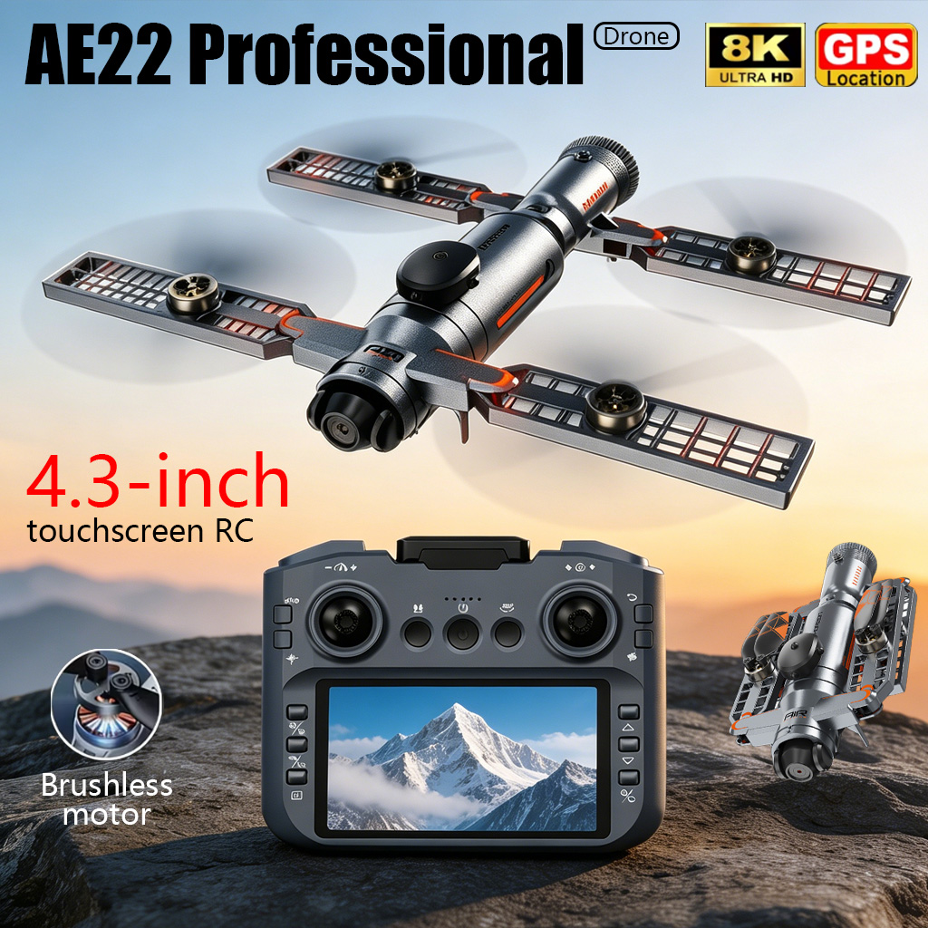 업그레이드된 AE22 PRO MAX 접이식 드론 8K  - Drone Camera Waterproof 리뷰 및 가격