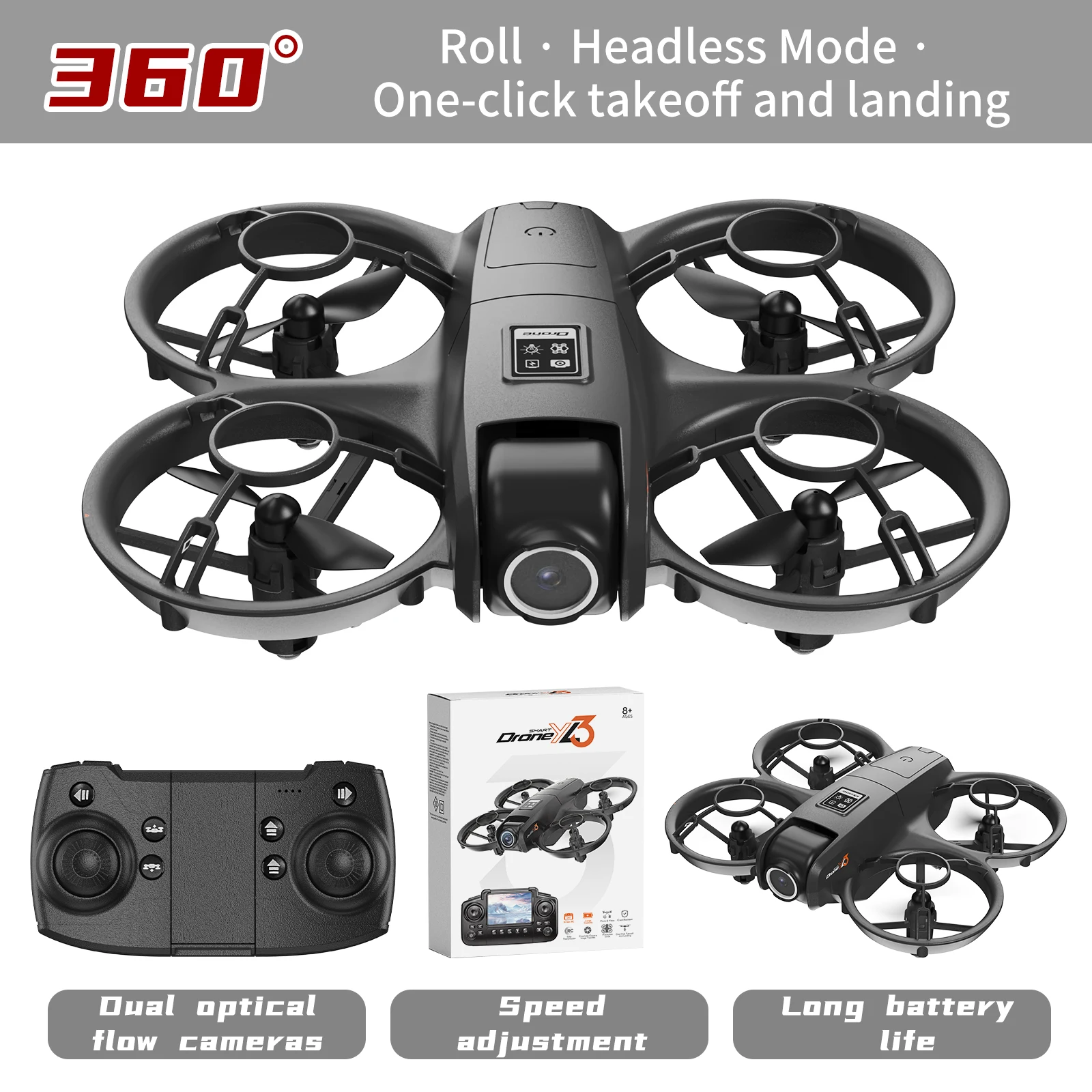 새로운 YL3 RC 드론 8K 1080P 광각 듀얼 H - Drone Camera Night Vision 리뷰 및 가격